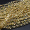 Citrine Semi-precious Gemstone Irregular SMOOTH Rondelle Beads - 7mm-8mm x 4mm-5mm - 16'' Strand