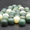 Natural Bodhi Root Barrel Beads - Mala Prayer Beads - 10mm x 11mm  - 114 Count