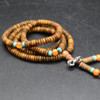 Natural Argentina Green Sandalwood Rondelle Spacer Wood Beads - 6mm x 2mm - Meditation Mala Prayer beads