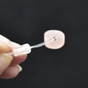 Natural Rose Quartz Semi-precious Gemstone Barrel Guru Mala Beads Set - 11mm