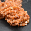 Natural Red Aventurine Semi-precious Gemstone Chips Nuggets Beads - 5mm - 8mm, 32'' Strand