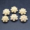 Boxwood Lotus Flower Mala Prayer Beads - 20mm - 4 Count - 2 Options