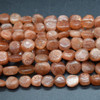 Natural Dark Sunstone Semi-precious Gemstone Tumbled Stone Nugget Pebble Beads - 3 Sizes -  16'' Strand