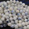 Natural Dumortierite in Quartz Semi-Precious Gemstone Round Beads - 6mm, 8mm sizes - 14" strand