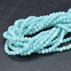 Natural Amazonite Semi-Precious Gemstone FACETED Round Beads - 3mm - 15'' Strand