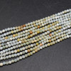 Natural Multi-colour Amazonite Semi-precious Gemstone Faceted Round Beads - 2mm - 15'' Strand