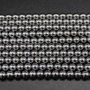 Silver Hematite Round Beads - 4mm, 6mm, 8mm, 10mm - Non-Magnetic - 15'' Strand