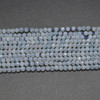 Aquamarine Semi-precious Gemstone FACETED Round Beads - 3mm - 15'' Strand