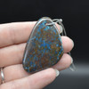 Azurite Malachite Irregular Shaped Teardrop Gemstone Pendant -  3.5cm - 5cm - 1 Count