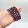 Purple Lepidolite (Gem Quality) Gemstone Round Beads Sample strand / Bracelet - 5 Sizes