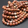 Natural Landscape Jasper Semi-Precious Crystal Gemstone Round Beads - 4mm, 6mm, 8mm, 10mm sizes - 14" strand