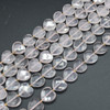 Natural Rose Quartz Semi-precious FACETED Crystal Gemstone Heart Shaped Beads - 12mm - 15'' Strand