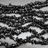 Natural Black Obsidian Semi-precious Gemstone Chips Nuggets Beads - 5mm - 8mm - 30'' Strand