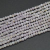 Natural Kunzite Semi-Precious Gemstone FACETED Round Beads - 2mm - 15'' Strand