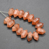 Natural Semi-Precious Gemstone Double Terminated Point Pendant Beads -  10mm x 6mm - 1, 2, 4, 6 Count - 7 Gemstones