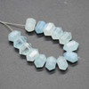 Natural Semi-Precious Gemstone Double Terminated Point Pendant Beads -  10mm x 6mm - 1, 2, 4, 6 Count - 7 Gemstones