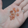 Natural Tanzania Sunstone Semi-precious Gemstone FACETED Teardrop Beads - 9mm x 6mm - 1 or 3 pairs