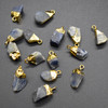 Natural Raw Semi-precious Gemstone Charm Beads, Pendants - Various Stones - 1, 2, 4 or 6 Count