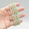 Natural Jadeite Semi-Precious Round Gemstone Crystal Bracelet, Sample Strand - 4mm  - 1 Count - 7 - 7.5 inches