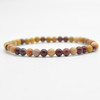 Natural Mookaite / Mookite Semi-Precious Round Gemstone Crystal Bracelet, Sample Strand - 4mm  - 1 Count - 7 - 7.5 inches