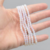 Opalite Moonstone Round Beads Bracelet / Sample Strand - 4mm  - 1 Count - 7 - 7.5 inches