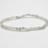 Natural Labradorite Semi-Precious FACETED Round Gemstone Crystal Bracelet, Sample Strand - 4mm  - 1 Count - 7.5 inches