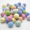 100% Wool Felt Balls - 2cm - 100 Count - Felt Balls - Assorted Confetti Mix