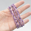 Natural Lepidolite Semi-Precious FACETED Round Gemstone Crystal Bracelet, Sample Strand - 4mm  - 1 Count - 7.5 inches