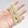 Natural New Jade Semi-Precious FACETED Round Gemstone Crystal Bracelet, Sample Strand - 4mm  - 1 Count - 7.5 inches