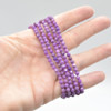 Natural Phosphosiderite Semi-Precious FACETED Round Gemstone Crystal Bracelet, Sample Strand - 4mm  - 1 Count - 7.5 inches
