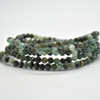 Natural Emerald Semi-Precious FACETED Round Gemstone Crystal Bracelet, Sample Strand - 4mm  - 1 Count - 7.5 inches