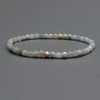 Natural Morganite Semi-Precious FACETED Round Gemstone Crystal Bracelet, Sample Strand - 4mm  - 1 Count - 7.5 inches