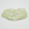 Natural Prehnite Semi-Precious FACETED Round Gemstone Crystal Bracelet, Sample Strand - 4mm  - 1 Count - 7.5 inches