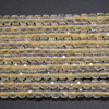 Citrine (heat treated) Semi-Precious Gemstone Faceted Cube Beads - 3mm - 4mm - 15'' Strand