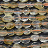 High Quality Pale Citrine Semi-precious Gemstone Pebble Nugget Beads - 8mm - 10mm - 15'' Strand