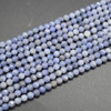 Natural Tanzanite Semi-precious Gemstone Faceted Round Beads - 4mm - 15'' Strand