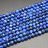 Natural Kyanite Semi-precious Gemstone Faceted Round Beads - 5mm - 15'' Strand