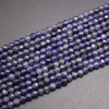 Natural Iolite Semi-precious Gemstone FACETED Round Beads - 3mm - 15'' Strand