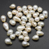 Natural Freshwater Irregular Teardrop Baroque Pearl Beads - White - 9mm - 11mm x 7mm - 8mm - 1 Count - 2 Options