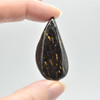 Natural Greenland Nuummite Semi-precious Gemstone Irregular Shaped Pendants - 1 Count - 6 Options - No Chain Lot 03