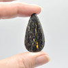 Natural Greenland Nuummite Semi-precious Gemstone Irregular Shaped Pendants - 1 Count - 6 Options - No Chain Lot 03