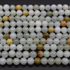 Natural Jadeite Jade (with Brown Colours) Semi-precious Gemstone Round Beads - 8mm - 15'' strand - #01