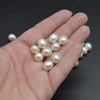 High Quality Natural Freshwater Rice Pearl Beads for Earrings or Pendants - Pink/White - 10mm - 11mm x 8mm - 9mm - 1 Count - 2 Options