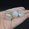 Natural Large Rainbow Moonstone Semi-precious Oval Gemstone Cabochons  - 1 Count  - 2 Weight  Options