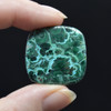 Natural Large Malachite with Chrysocolla Semi-precious Rounded Square Gemstone Cabochons  - 1 Count  - 6 Options