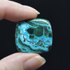 Natural Large Malachite with Chrysocolla Semi-precious Rounded Square Gemstone Cabochons  - 1 Count  - 6 Options