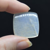 Natural Large Rainbow Moonstone Semi-precious Rectangular Gemstone Cabochons  - 1 Count  - 9 Options