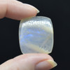 Natural Large Rainbow Moonstone Semi-precious Rectangular Gemstone Cabochons  - 1 Count  - 9 Options