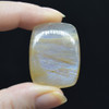 Natural Large Rainbow Moonstone Semi-precious Rectangular Gemstone Cabochons  - 1 Count  - 9 Options