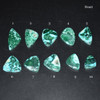 Natural Large Malachite with Chrysocolla Semi-precious Irregular Triangular Gemstone Cabochons  - 1 Count  - 10 Options